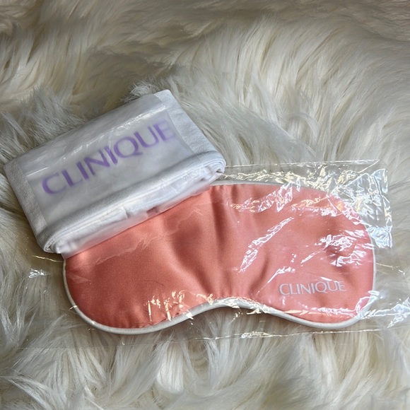 NWT Clinique headband and eye mask set - Picture 2 of 8